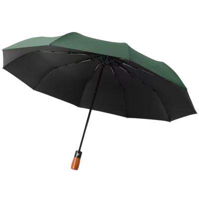 Parapluie Pliant Vert Anglais - Fabriqué En France Par Pierre Vaux, Neuf Avec étiquettes