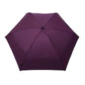 Parapluie pliant et écologique - Fait de plastique recyclé - Ouverture manuelle - Large protection 92 cm - Prune