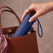 Mini parapluie pliant pour femmes - Ultra-léger et compact - Résistant au vent - Bleu nuit