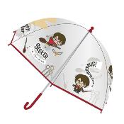 Parapluie enfant transparent - Parapluie fille et garçon - Poignée rouge - Harry Potter