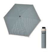 Parapluie pliant ultraléger et compact pour femme - Bleu chevron