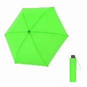 Parapluie pliable réfléchissant pour femmes et hommes - Léger - Jaune fluo