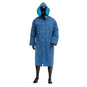 Imperméable pour homme et femme – Léger, respirant et compact – Bleu avec imprimé étoiles