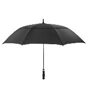 Grand parapluie de golf noir Susino UK à double ventilation et résistant au vent - 130 cm de diamètre