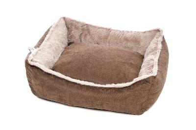 Ferribiella – Maison Moelleuse pour Chiens et Chats pour Chiens et Chats – Couchage Confortable et Rassurant – Standard – 60 x 50 cm – Rose