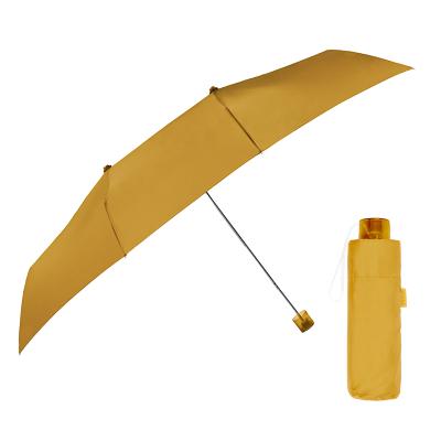 Parapluie pliant carré pour femmes - Grande toile de 102 cm - Résistant au vent - Adapté à 2 personnes - Moutarde jaune