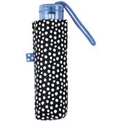 Mini parapluie pour femme - Noir avec pois blancs