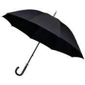 Parapluie long homme - 10 baleines - Résistant au vent - Diamètre 120 cm- Noir