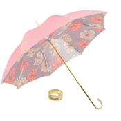 Parapluie de luxe - Handmade in Italy - Ouverture automatique -Fleurs roses