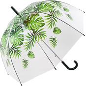 Parapluie transparent cloche pour femme - Imprimé tropical