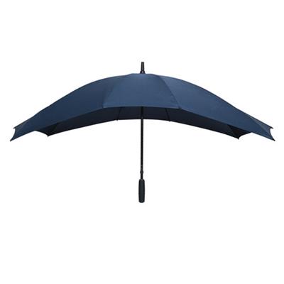 Parapluie droit pour deux - ouverture manuelle - bleu marine