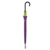 Grand parapluie automatique - Résistant au vent - Avec poignée courbée - Violette Jacinthe
