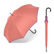 Grand parapluie automatique - Résistant au vent - Avec poignée courbée - Pêche de Géorgie
