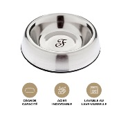 Bol en inox pratique et durable pour animal - CIN155-P