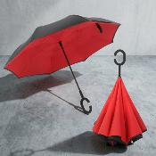Parapluie à Ouverture Inversée - Resistant au vent - Rose