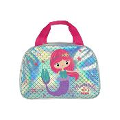 Sac de sport pour enfant - Sac fille - Avec détails réfléchissants pour plus de sécurité - Sirène rose