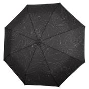 Parapluie réfléchissante pour femme et Homme - Ouverture automatique - Large protection 104 cm - Noir avec bordure refléchissante