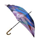 Grand parapluie automatique - Avec poignée courbée en bois - Franz Marc Birds