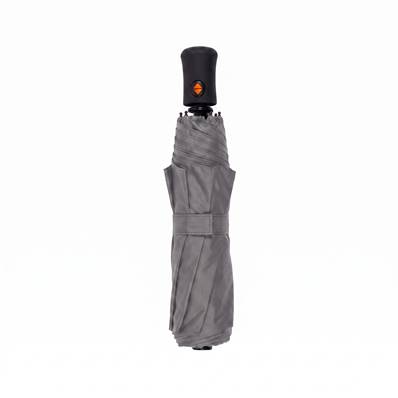 Parapluie pliant ultraléger pour femme - Ouverture et fermeture automatiques - Résistant au vent - Protection UV - Grey