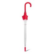 Parapluie Transparent pour femme - Parapluie Cloche Femme - Bordure rouge
