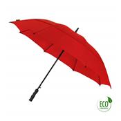 Parapluie droit de golf - rouge - toile recyclée