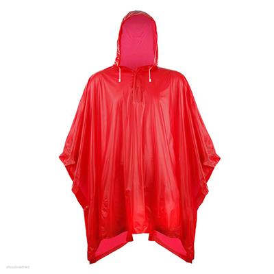 Cape de pluie Adulte - Taille unique - Rouge