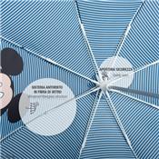 Parapluie long enfant bleu avec Mickey - Parapluie Disney - Poignée rouge