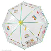 Parapluie cloche transparente pour fille - Peppa Pig - Résistant au vent - Poignée jaune
