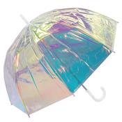 Parapluie cloche transparent femme irisé
