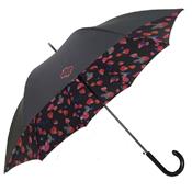Parapluie droit automatique - Large Diamètre - pétales de roses