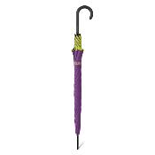 Grand parapluie automatique - Résistant au vent - Avec poignée courbée - Violette Jacinthe