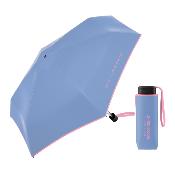 Mini parapluie pliant - Ouverture et fermeture automatiques - Poignée à molette - Ultra Léger et Ultra Minuscule - Résistant au vent - Bleu Clair