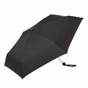 Mini parapluie pliant pour femmes - Ultra-léger et compact - Résistant au vent - Noir