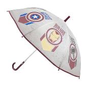 Parapluie enfant transparent - Parapluie Garçon - Poignée noire - Avengers Icones