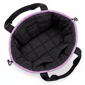 Sac cabas réversible pour femme - Résistant à l'eau - Noir et Rose fondant
