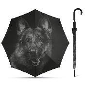 Grand parapluie automatique - Chien noir