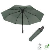 Parapluie pliant et écologique - Ouverture automatique - Résistant au vent - Large protection 97 cm - Gris