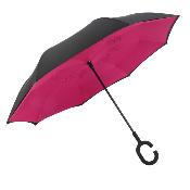 Parapluie à Ouverture Inversée - Resistant au vent - Rouge