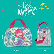 Sac de sport pour enfant - Sac fille - Avec détails réfléchissants pour plus de sécurité - Sirène rose
