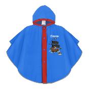 Changement de couleur Poncho de pluie  bleu pour enfants de 4 à 6 ans