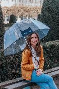 Parapluie cloche transparent automatique - Chat