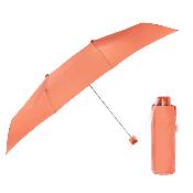 Parapluie pliant carré pour femmes - Grande toile de 102 cm - Résistant au vent - Adapté à 2 personnes - Pêche corail