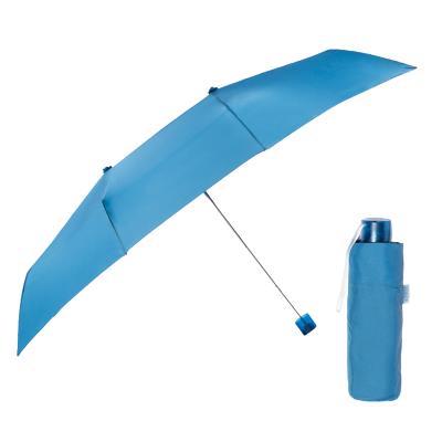 Parapluie pliant carré pour femmes - Grande toile de 102 cm - Résistant au vent - Adapté à 2 personnes - Bleu clair