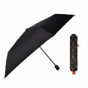 Parapluie pliant ultraléger et slim pour femmes - Résistant au vent - Avec protection UV - Noir