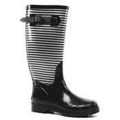 Bottes de pluie - Rayes noir et gris