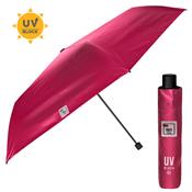 Mini Parapluie pliant femme - Parapluie compact Anti UV - Résistant au vent - Rose métallisé