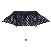 Mini Parapluie l?ger et compact Pertetti - Noir - Femme