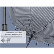 Parapluie canne et long pour femme - Ouverture automatique - Large protection 120 cm - Bleu