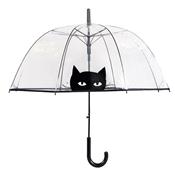 Parapluie cloche transparent automatique - Chat