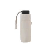 Mini parapluie pliant pour femmes - Ultra-léger et compact - Résistant au vent - Beige